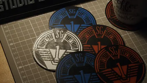 Dessous de tasse Stargate SG1 - 5 unités